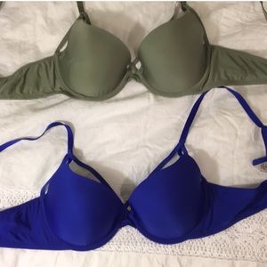 Blue strappy Bra